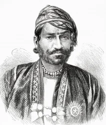 Maharajah Sawai Ram Singh II, Maharajah von Jaipur, aus 